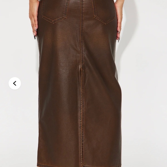 Fashion Nova Chocolate Maxi Skirt - Picture 3 of 4